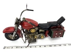 Folk Art Motorcycle Sculpture