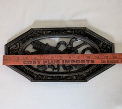 VTG 1968 Homco Set of 3 Wall Plaques Medieval Sword Shield Castle Goth Decor USA