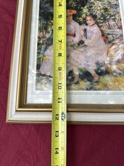 Vtg Renoir The Daughters of Paul Durand-Ruel Framed Art Impressionist