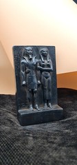 Rare Ancient Egyptian Statue Khafre and His Wife Pharaonic Antiques BC Antique