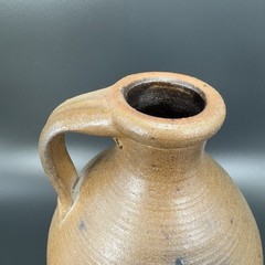 Vintage 1988 Braun Buffalo NY Stoneware Jug Container Brown Salt Glaze Pottery