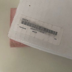 SUPREME Red Clay Debossed Box Logo Brick FW 2016 Original Packaging NEW