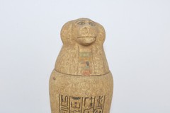 PHARAONIC ANCIENT EGYPTIAN BABOON CANOPIC Jars Old Egyptisn Mummification EGYCOM