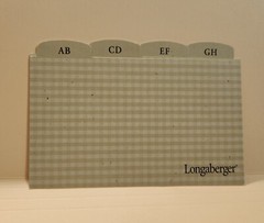 Longaberger 50 Recipe Cards 3×5 / 12 GINGHAM Dividers/Index: A-Z/Food Categories
