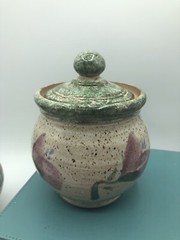 Original ❤️ Parsley Artisan Pottery Magnolia￼Creamer & Sugar