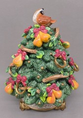 Fitz & Floyd 12 Days Christmas Five Golden Rings Lidded Limited Edition 2000