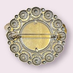 Norwegian Silvsmilla Silver 830 Antique Brooch 35mm Unused