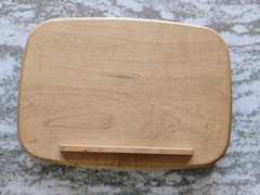 Longaberger Classic Stain Large Recipe basket woodcrafts lid MINT FREE SHIPPING