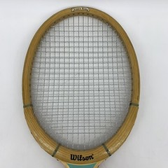 VTG 1970s Wilson Jet Billie Jean King Strata-Bow Blue 4 5/8 Tennis Racket 27″L