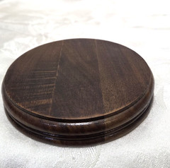 Brown Wood Display Stand Round 4.5” Pedestal Bonsai Teapot Vase Base