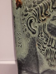Jupiter of Istiea Zeus Relief Slate Hanging Wall Tile Made in Greece