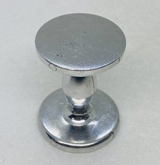 Vintage Abstract Aluminum Double Sided Figurine Display Stand Unique Art Decor X