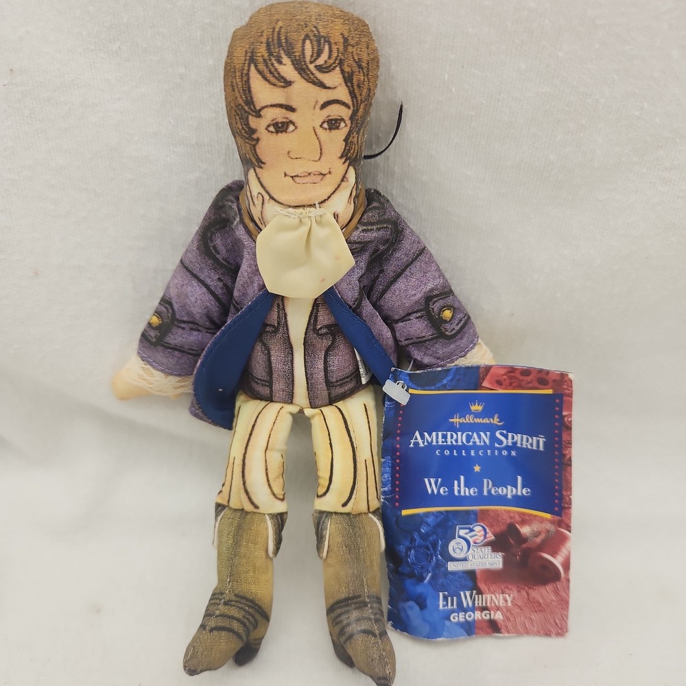 Stuffed Figure American Spirit Doll Hallmark Eli Whitney We The People 2000 NEW
