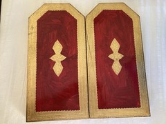 VTG Neiman Marcus Gold Leaf Folding Hinged Diptych Panels; “Annunciation”; ITALY