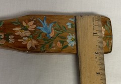 Vintage NORWAY ROSEMALING FOLK ART 22″ Stirring Paddle, Stick or Spoon