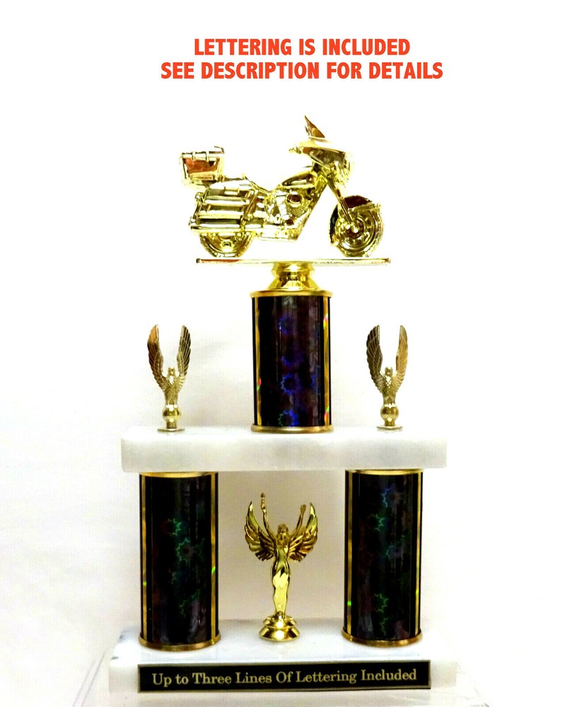 MOTORCYCLE TROPHY TOURING MOTORCYCLE 8 COLORS 2 POST