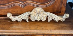 VTG Classic Shell Gold Wall Hanging Decor Hollywood Regency Rococo 14”L X 3” T