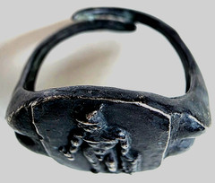 300 BC Ancient Roman Silver Ring Mercury god commerce communication luck travel