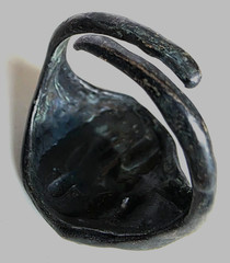 300 BC Ancient Roman Silver Ring Mercury god commerce communication luck travel
