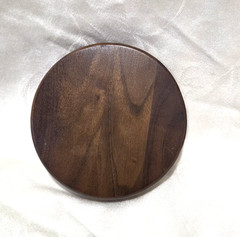 Brown Wood Display Stand Round 4.5” Pedestal Bonsai Teapot Vase Base