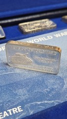 10 oz + WWII Great Events European Theater Lincoln Mint 12pc .925 Silver (≈17oz)