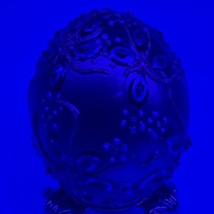 SIGNED Nannette Fenn “Eggs”traordinaire Designs Floral Faberge Inspired Egg USA