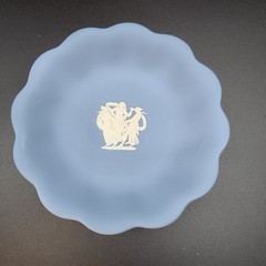Wedgwood Jasperware Trinket Dishes Bowls Blue & Green Vintage Lot Of 4 Vintage