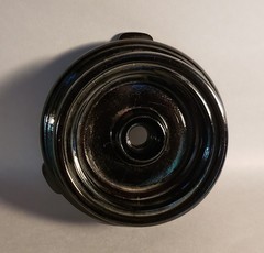 Vintage Black Amethyst ART DECO Display Stand Footed 3″ Pedestal Base