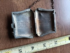 Antique Art Nouveau Small Metal Coin Purse
