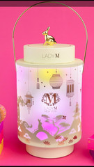 Lady M 2022 Glowing Lights Mooncake Lantern Gold Rabbit Limited Edition