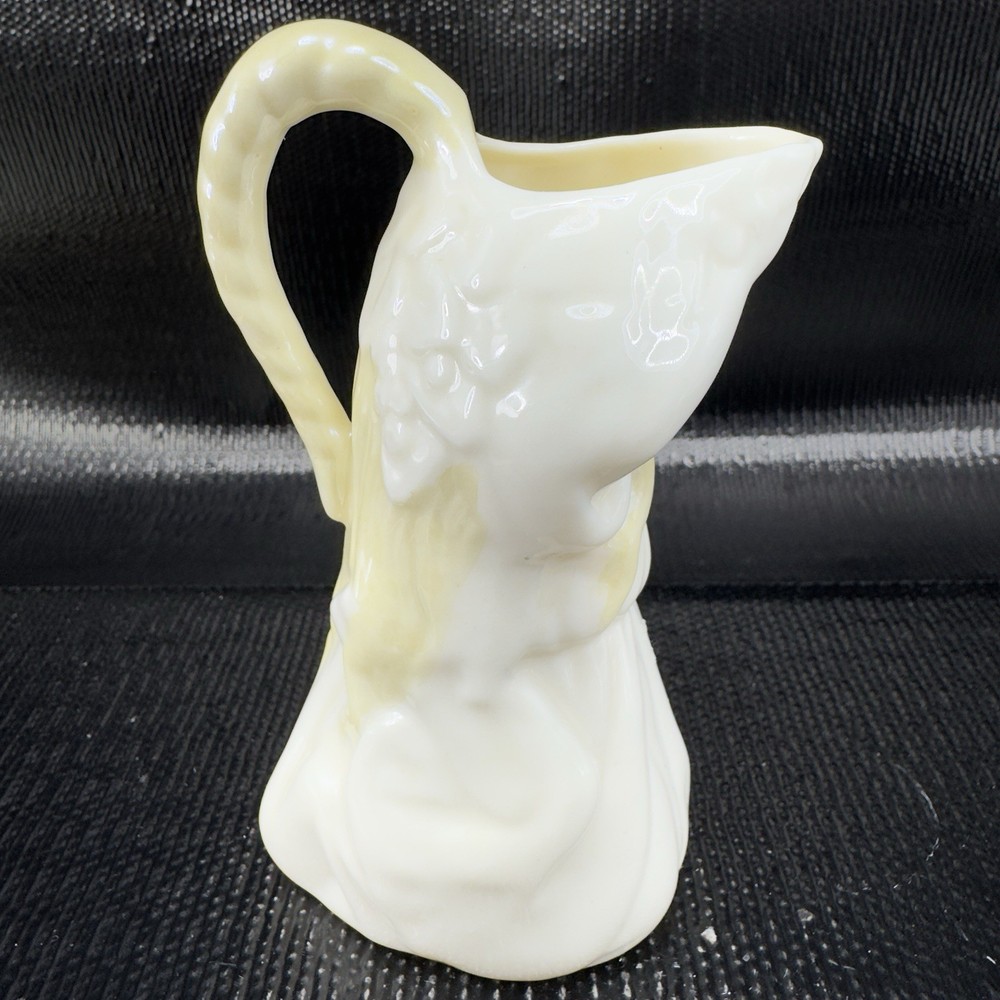 Vintage BELLEEK Ireland UNDINE Nymph Creamer Small Pitcher Jug Fine Porcelain