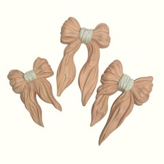 Vintage Homco Pink Bow Wall Hangings Set Of 3 Nursery Decor 1990s Girls Room Bed