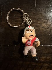 Ohio State Football Key Chain Lot – Bobblehead, Helmet, Player, & Ohio Stadium