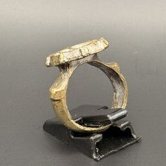 Ancient near eastern Roman Ring bronze ring with engraved bezel Size 7 Ring
