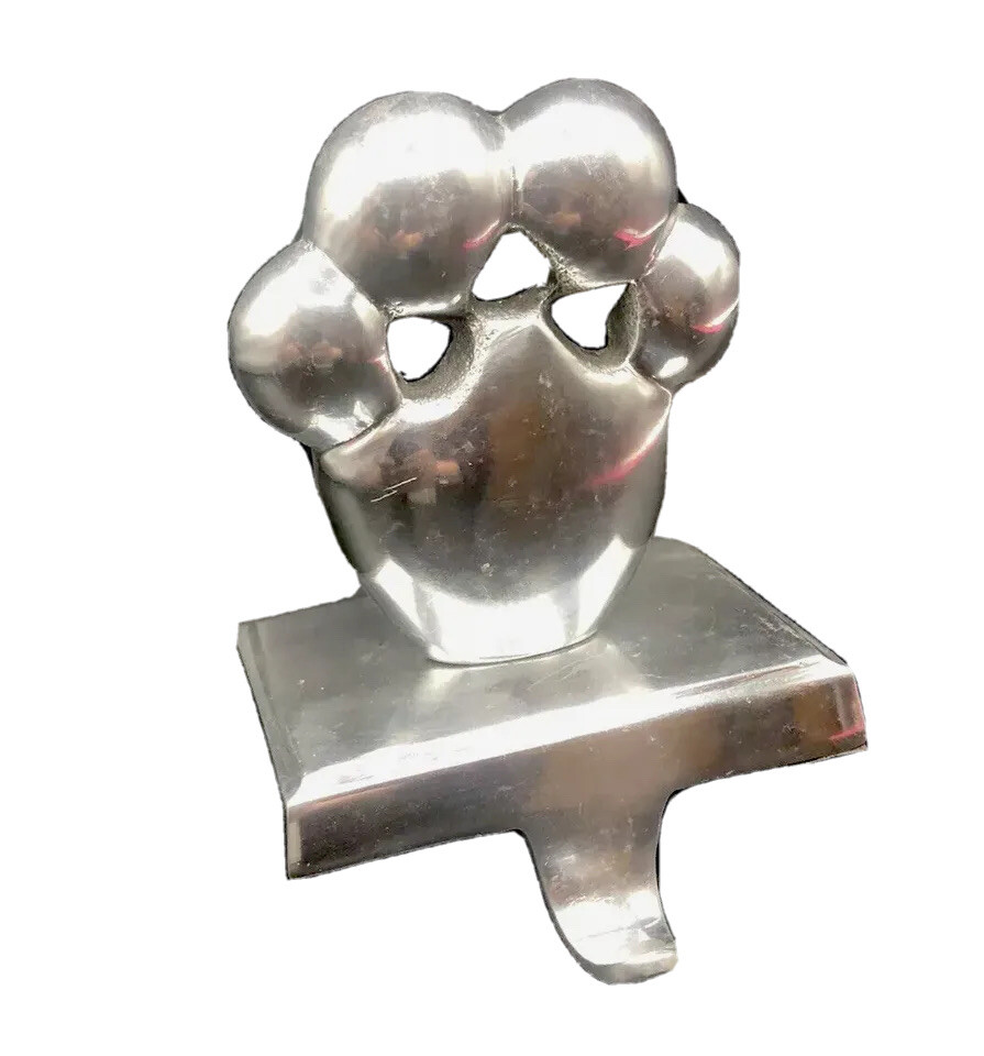 Adorable Cast Aluminum Dog Paw Christmas Stocking Or Leash Holder