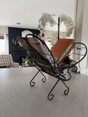 Nautical Sailboat Boat Metal Magazine Rack Holder Nautical Decor