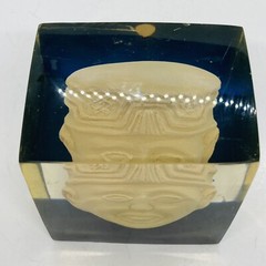 Rare Colombia Veracruz Laughing Head Statue In Resin Governor Patricio Calero 26