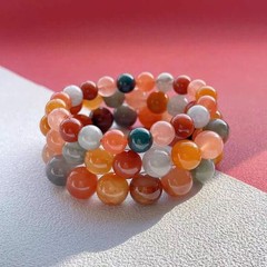 Natural Colored Rabbit Hair Quartz Bracelet