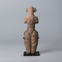 Bronze Age Near Eastern Jasper-Type Stone Steatopygous Female Idol