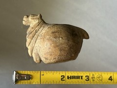 INCREDIBLE PRE-COLUMBIAN IMPERIAL CANOPA CONOPA LLAMA EFFIGY CONTAINER FROM PERU