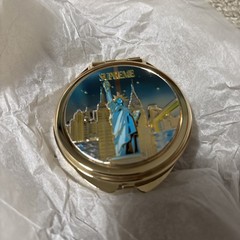 FW18 SUPREME GOLD TONE NEW YORK CITY LADY LIBERTY PILL BOX