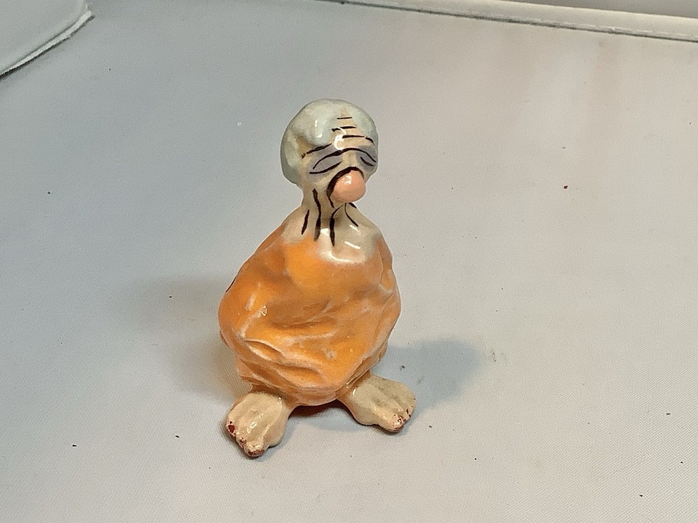 Hagen Renaker Little Horrible Bag In A Sack Orange With Original Label