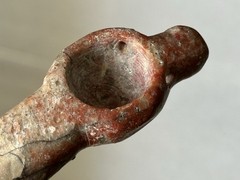 INCREDIBLE PRECOLUMBIAN TAIRONA SHAMAN JASPER STONE MEDICINE DRUG SPOON COLUMBIA