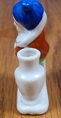 Vintage Clown Figurine, Vase, Toothpick Holder, Occupied Japan, 2.5″ Tall