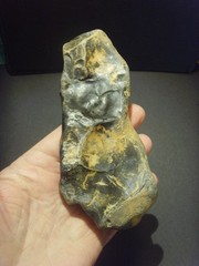 Lower Paleolithic – Early Acheulean elongated lateral scraper. c.450,000 BP.