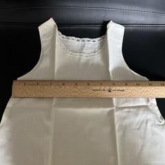 Vintage Antique Toddler Girl’s White Cotton Slip 15”X11”