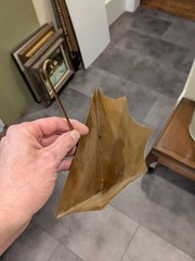 PAIR! Vintage Brass Tole Florentine Umbrella Wall Pocket
