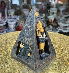 Ancient Egyptian Antiquities Exquisite Pyramids with Pharaonic Inscriptions BC