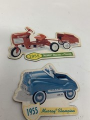 1999 Hallmark Kiddie Car Classic Magnet 1955 Tractor Trailer Champion Dump Truck