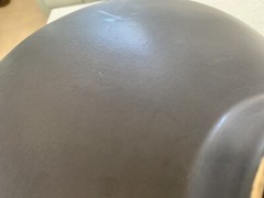 Haeger Vintage Black Matted Pottery Serving Bowl with Sculpture Inside Design